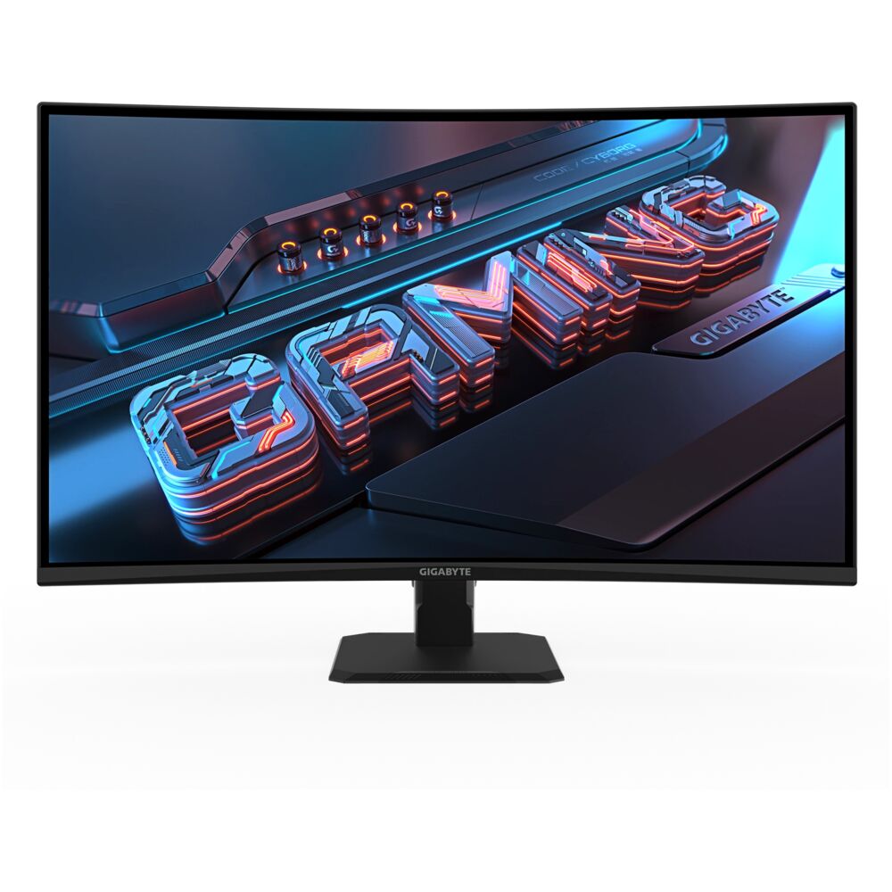 Gigabyte GS32QCA — вид сбоку, изгиб 1500R