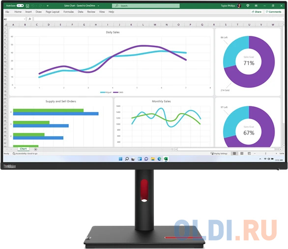 Подключение Lenovo ThinkVision T32h-30