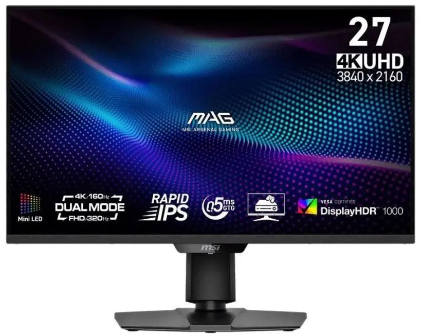 MSI MAG 274QPF X30MV — задняя панель и разъёмы