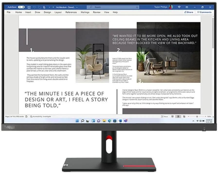 Обзор Lenovo ThinkVision S27i-30 (63DFKAT4UK): универсальный офисный монитор с качественной IPS-матрицей