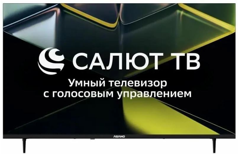 Интерфейс Салют ТВ на телевизоре Asano