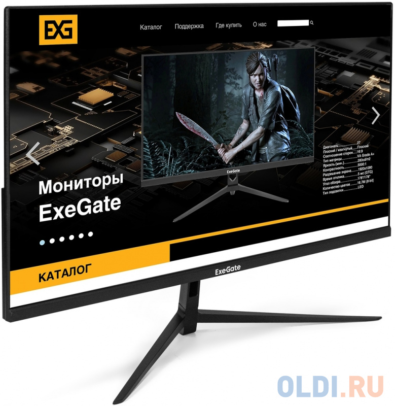Разъемы монитора ExeGate SmartView ES2407A
