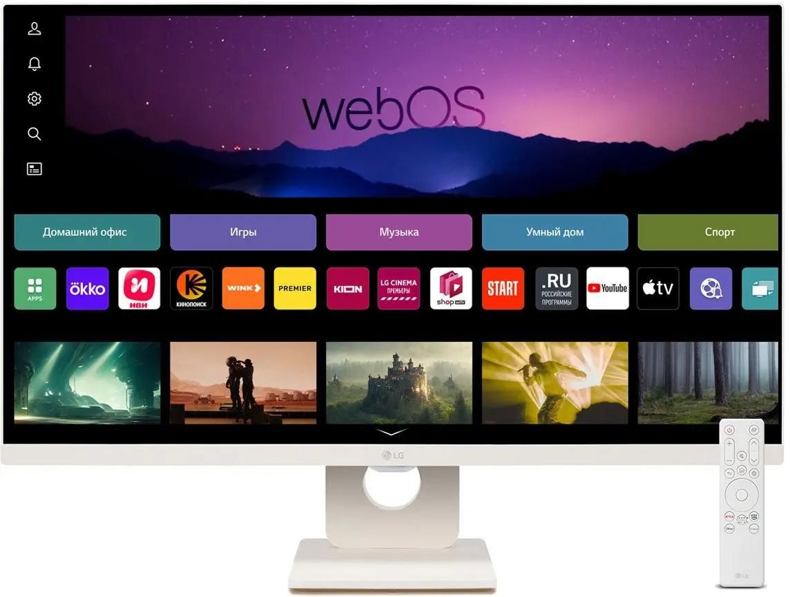 Обзор LG 27SR50F-W.ARUZ: универсальный Smart-монитор с webOS для работы и развлечений