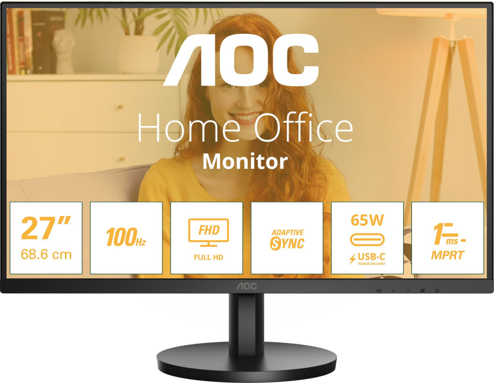 Обзор AOC 27B3CA2: универсальный 27-дюймовый монитор с USB-C для работы и развлечений