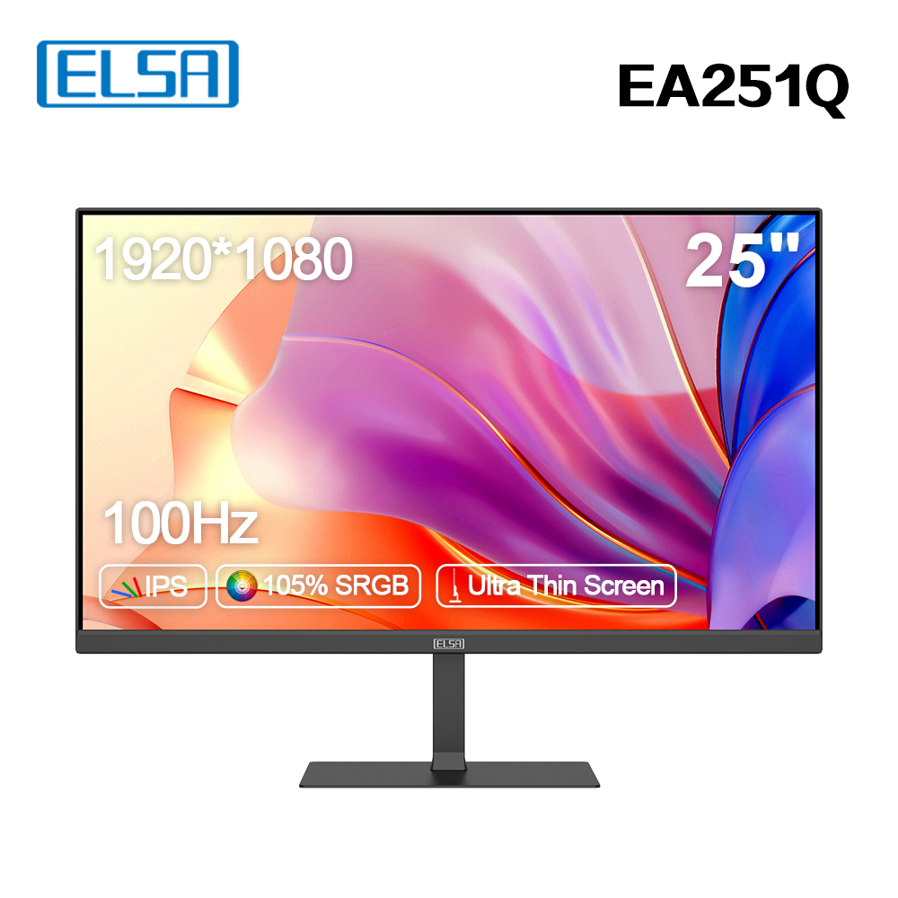 Обзор ELSA EA251Q: 25-дюймовый IPS монитор с поддержкой FreeSync и USB-C для работы и развлечений