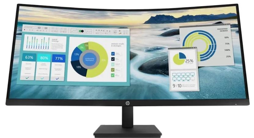 HP P34hc G4 вид спереди VA матрица