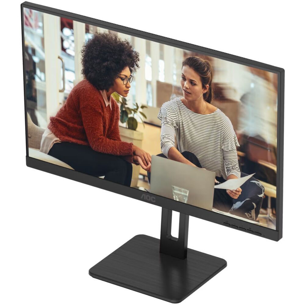 AOC U27E3UF — регулировка высоты и эргономика подставки