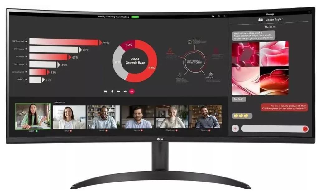 Обзор LG 34WR50QC-B: изогнутый монитор для работы и игр с широкими возможностями
