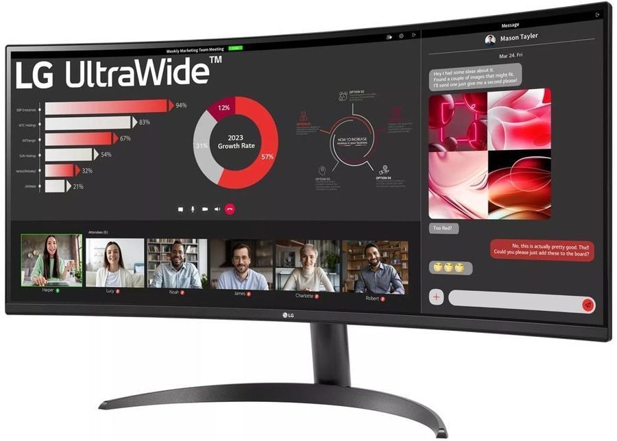 Обзор монитора LG 34WR50QC-B.ARUZ: ультраширокий VA-дисплей для работы и игр