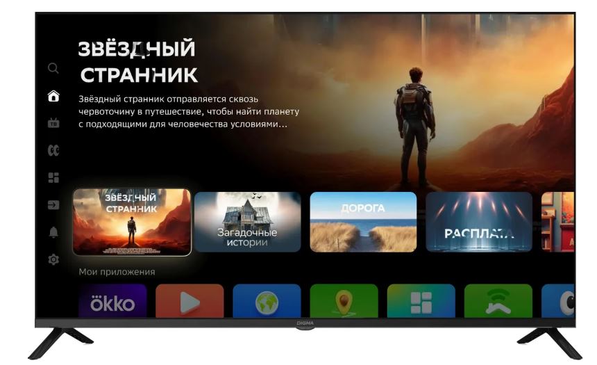 Общий вид телевизора в работе