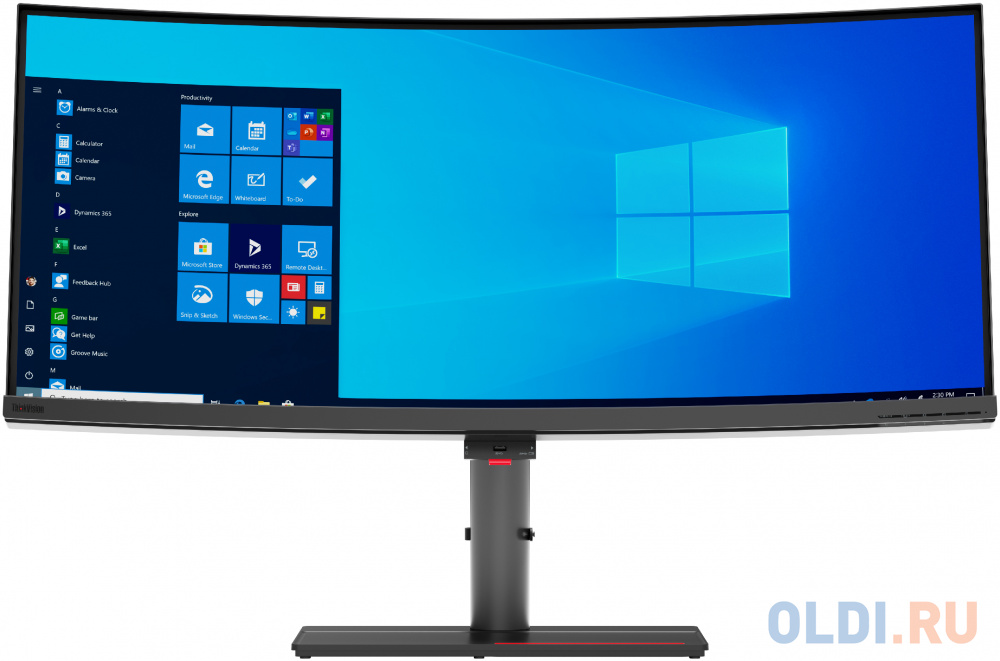 Порты подключения Lenovo ThinkVision P40w-20