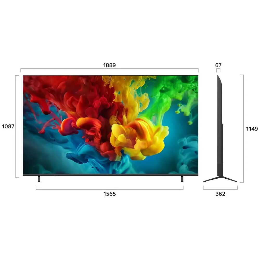 LG 85QNED83B6A - дизайн и подставка