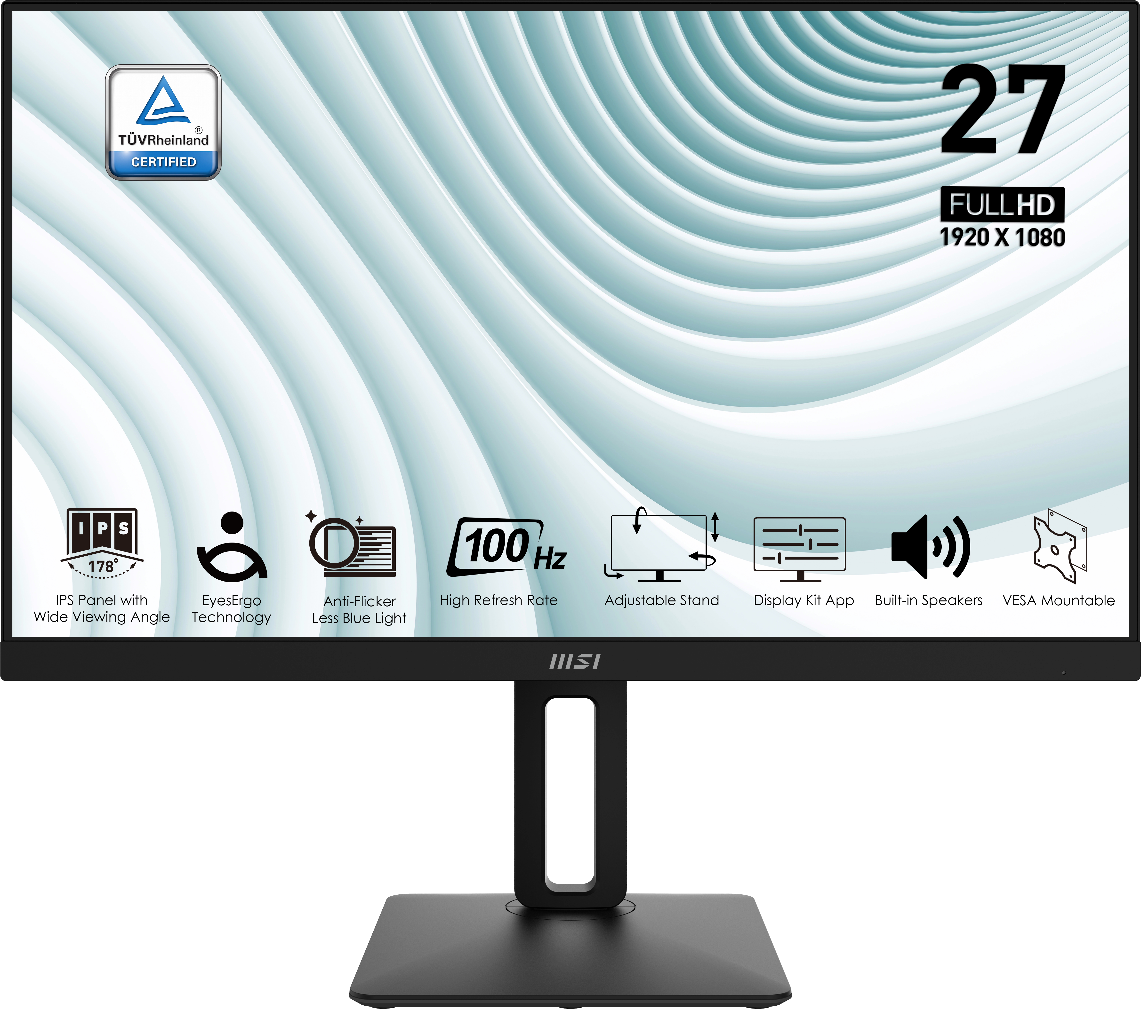 Обзор MSI Pro MP271AP: бизнес-монитор с эргономичной регулировкой и 100 Гц для продуктивной работы