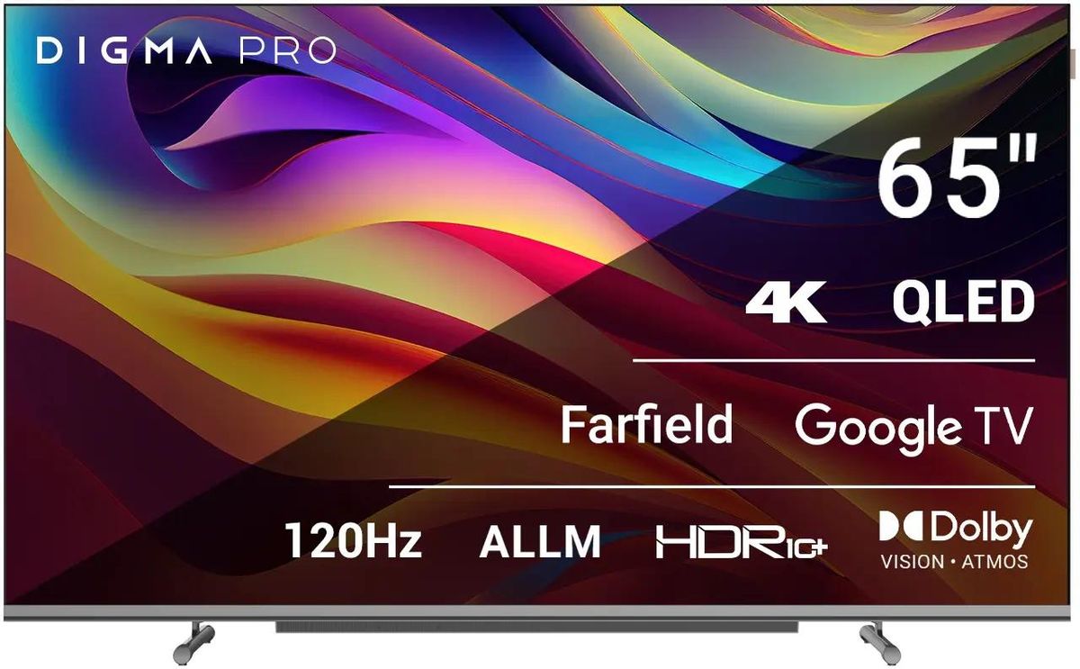 Обзор телевизора Digma Pro 65L: QLED по-русски с Google TV — тест и впечатления после 3 недель использования