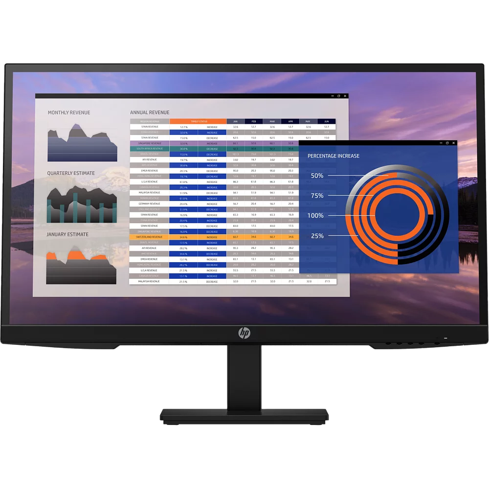 HP P27h G4 матрица крупным планом