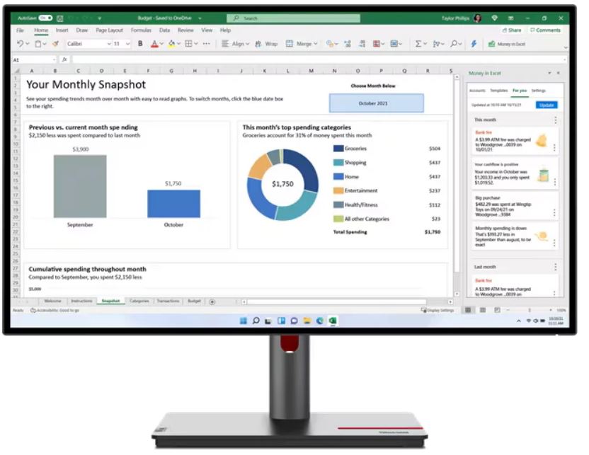 Обзор Lenovo ThinkVision P27h-30 (63A1GAR1CB): профессиональный монитор с USB-C докингом, точной цветопередачей и богатой эргономикой