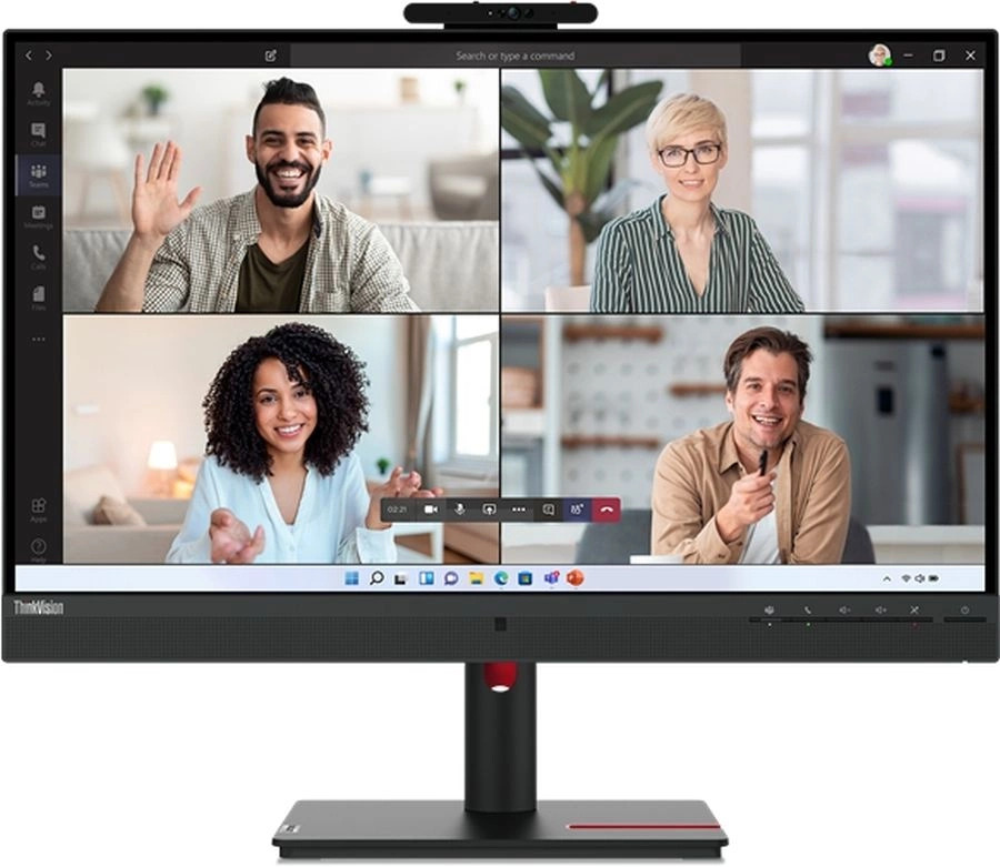 Lenovo ThinkVision T27hv-30 вид сбоку с веб-камерой
