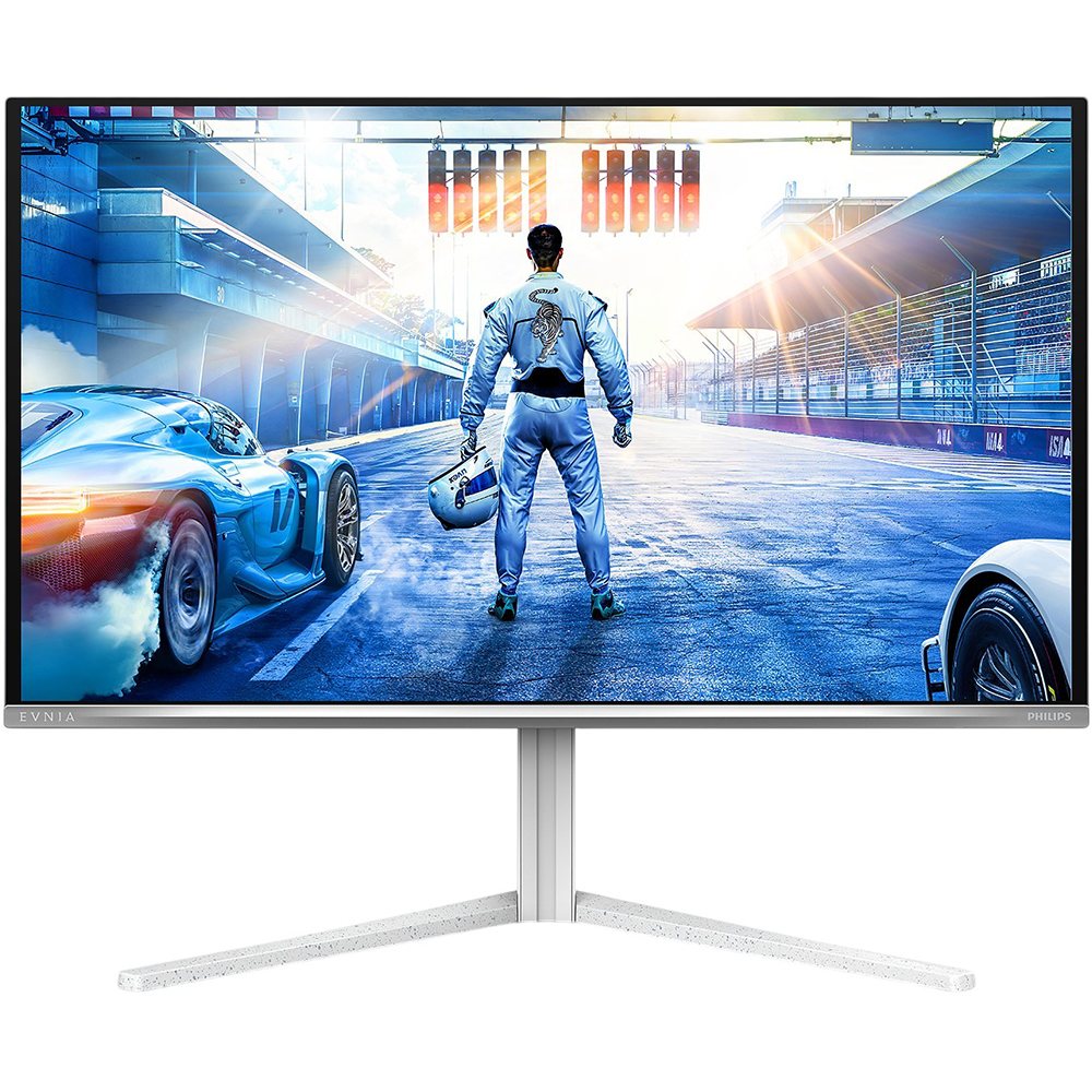 Philips Evnia 27M2N6501L — вид сзади с подсветкой Ambiglow