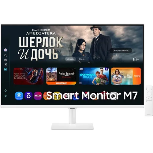 Samsung LS32FM703UIXCI задняя панель и интерфейсы
