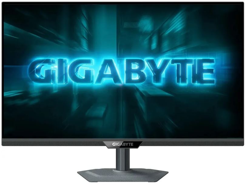 Gigabyte G27Q2 вид сзади, разъёмы и подставка