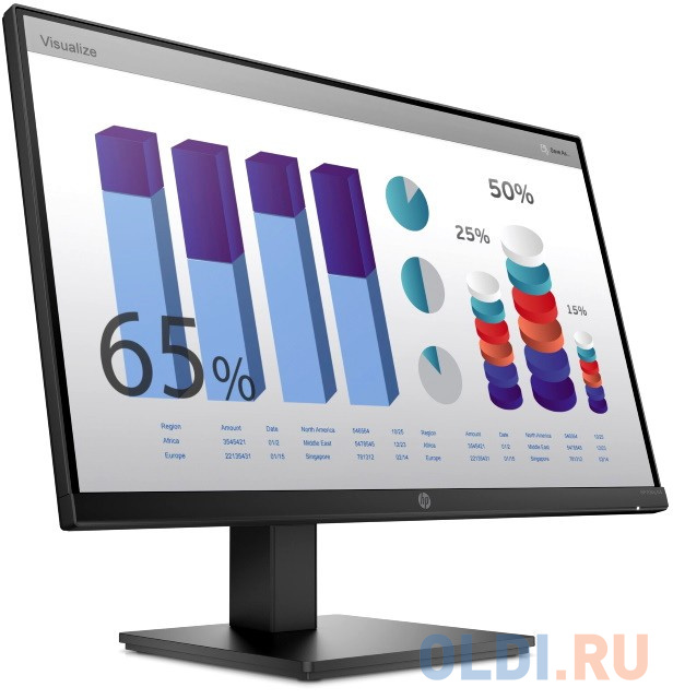 Процесс установки монитора HP P24q G4