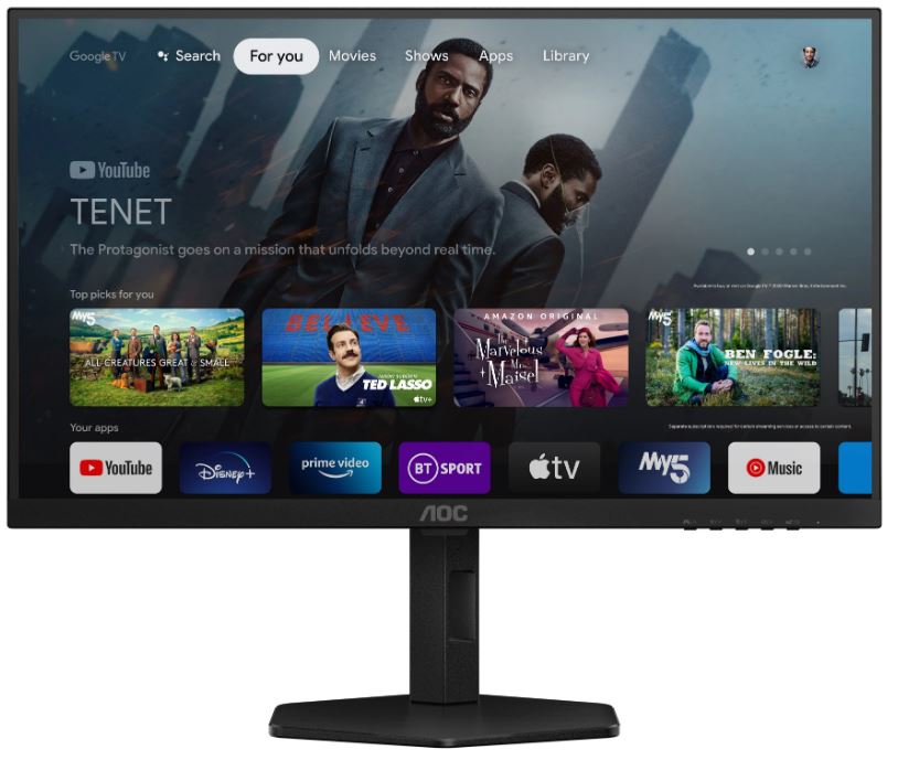 Обзор AOC Q27G4XY: игровой монитор с Google TV — три устройства в одном корпусе