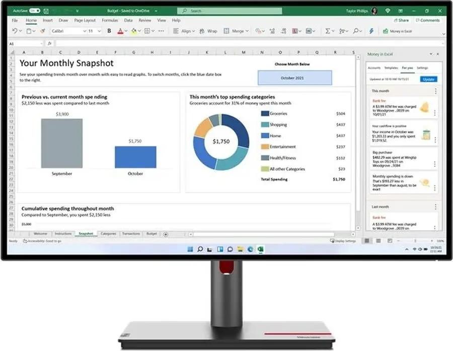 Обзор Lenovo ThinkVision P27h-30: профессиональный монитор с USB-C док-станцией для требовательных пользователей