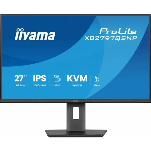 Обзор Iiyama XB2797QSNP-B1: монитор с USB-C доком, KVM и 96 Вт зарядкой после 21 дня тестирования