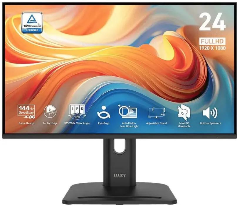 MSI PRO MP2412 — вид сзади и интерфейсы подключения