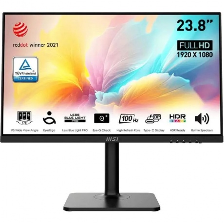 MSI Modern MD2412P - вид сзади с интерфейсами