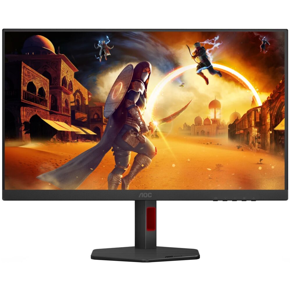 AOC Q27G4SRU — панель с разъёмами крупным планом