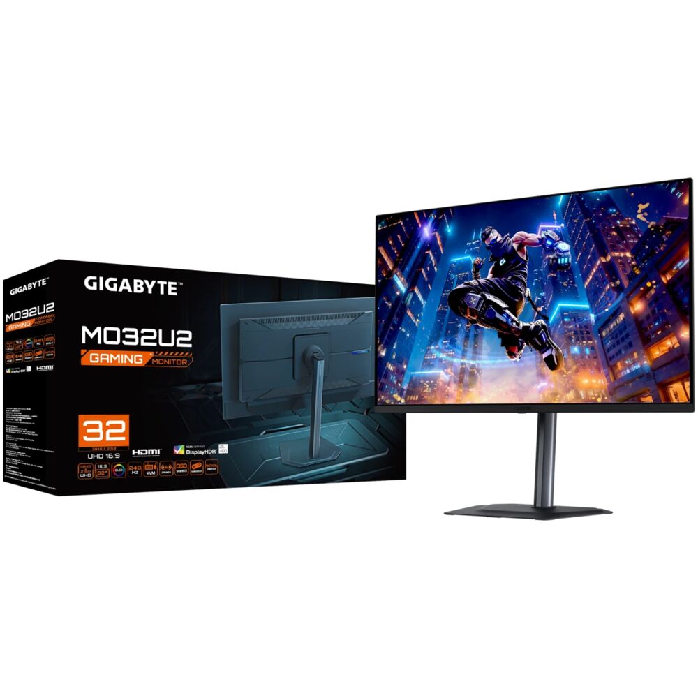Gigabyte MO32U2 OSD меню интерфейс