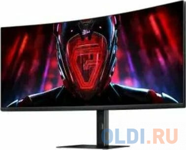 Xiaomi Curved Gaming G34WQi вид сзади с RGB подсветкой