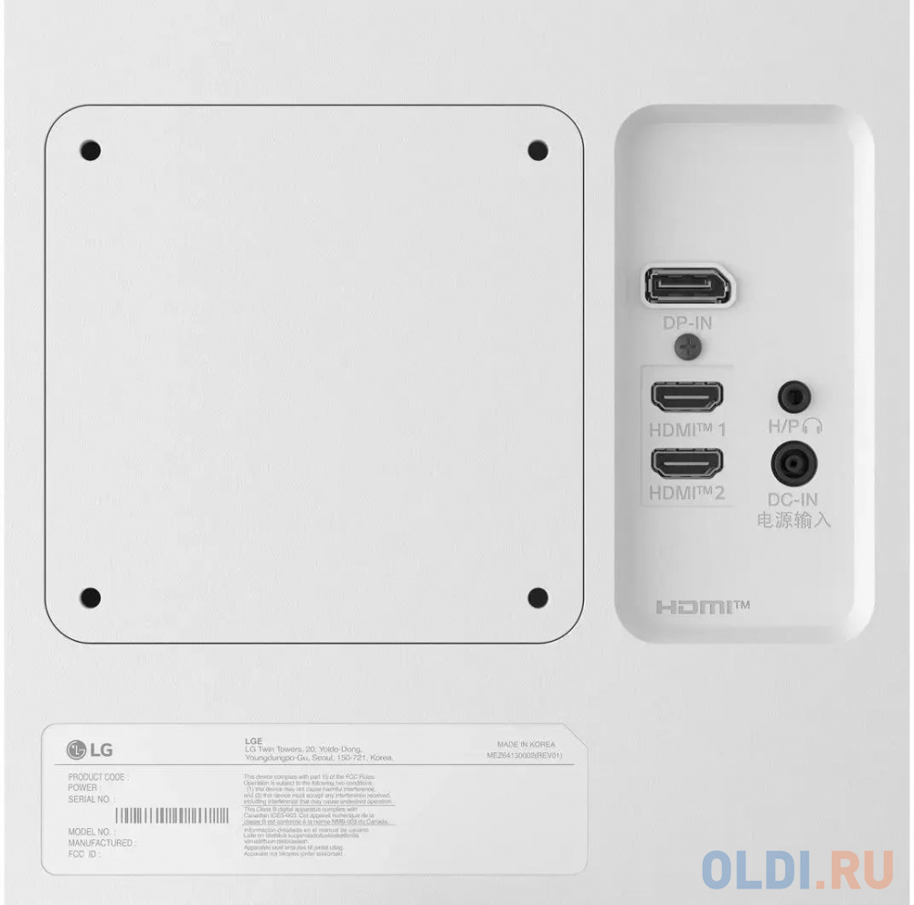 LG 27US500-W эргономика