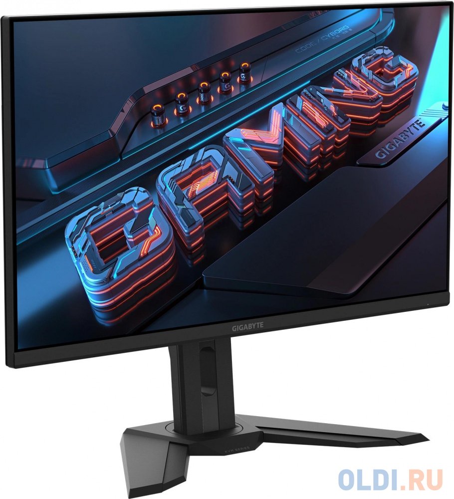 Gigabyte M32UP - вид сбоку с регулировкой высоты