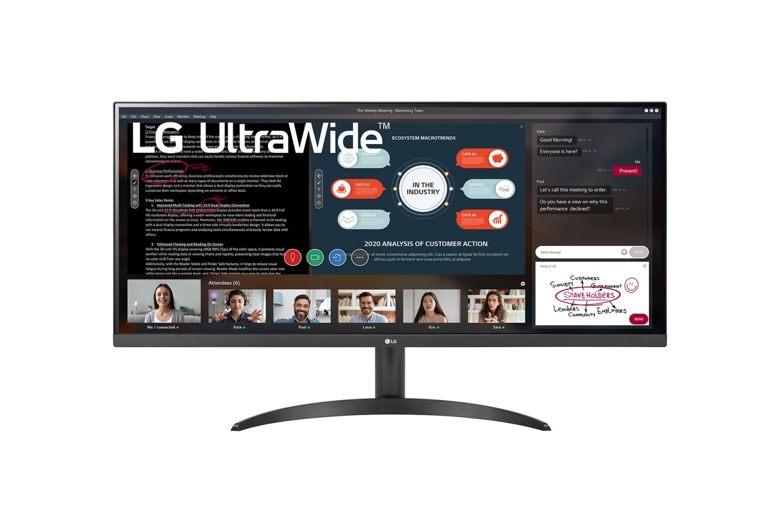 Обзор LG 34WP500-B: ультраширокий монитор для работы и игр с непревзойденной функциональностью