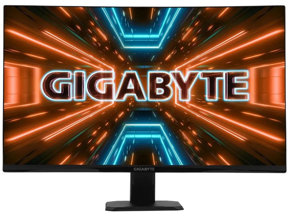 Gigabyte GS27QC — вид сзади и подключения