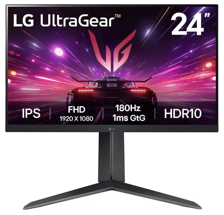 LG 24GS65F-B.ARUZ вид сбоку с регулировкой высоты