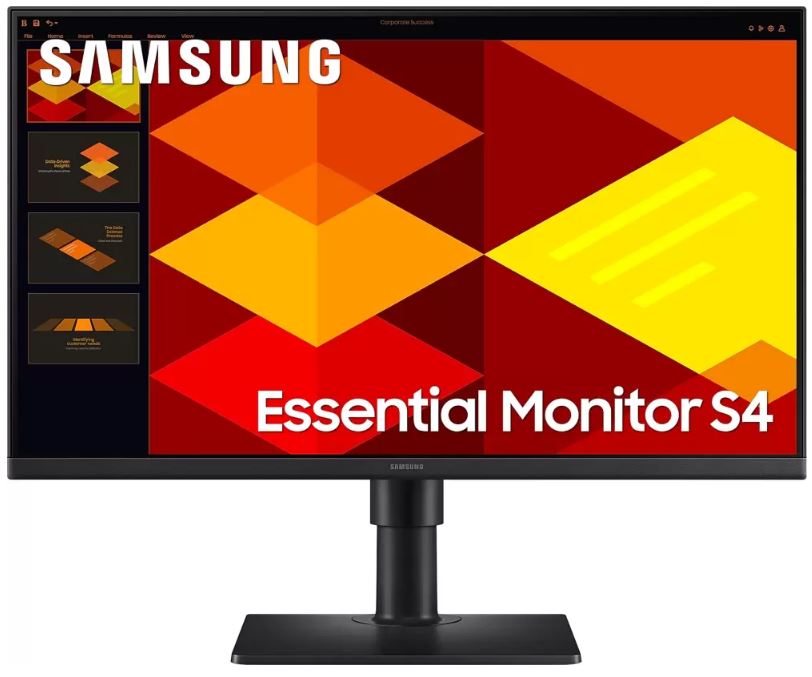 Samsung LS27D400GAUXEN — вид сзади и подставка