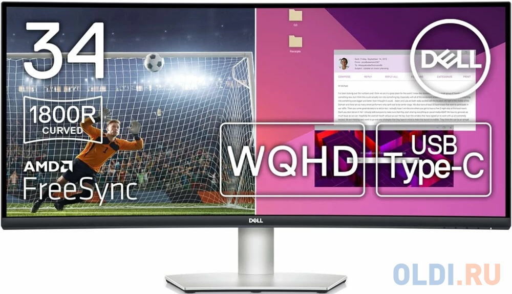 Обзор Dell S3423DWC: Ультраширокий VA-монитор с USB-C для работы и игр
