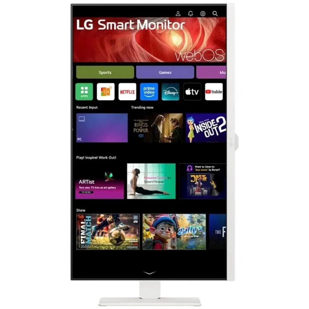 LG 32U850SA-W — съёмная магнитная веб-камера FHD