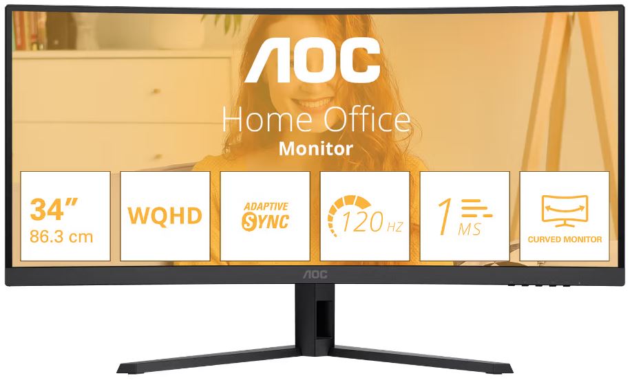 Обзор AOC CU34B3E: 34-дюймовый изогнутый ультраширокий монитор WQHD с VA-матрицей — максимум пространства для работы и игр