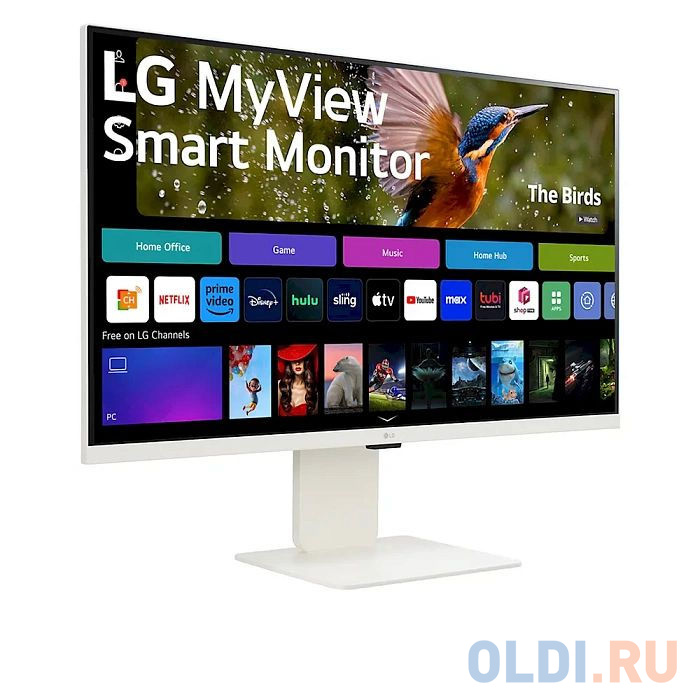 LG 32SR83U-W вид сбоку