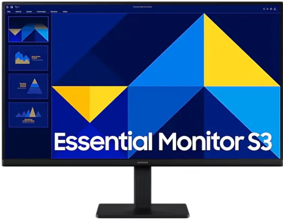Samsung LS27D300GAUXEN — вид сзади и разъёмы