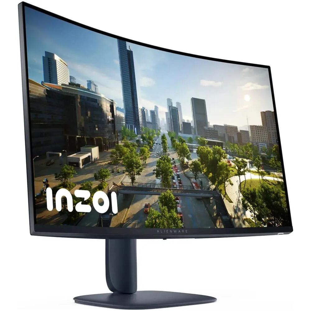 Dell Alienware AW3225DM — вид сбоку и стойка