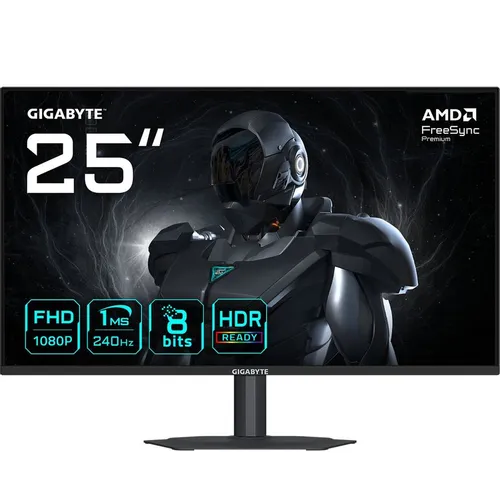 Обзор Gigabyte G25F2 (20VM0-G25F2ABM-1EKS): игровой монитор 24.5" SS IPS 240 Гц с полноценной эргономикой — всё, что нужно для киберспорта