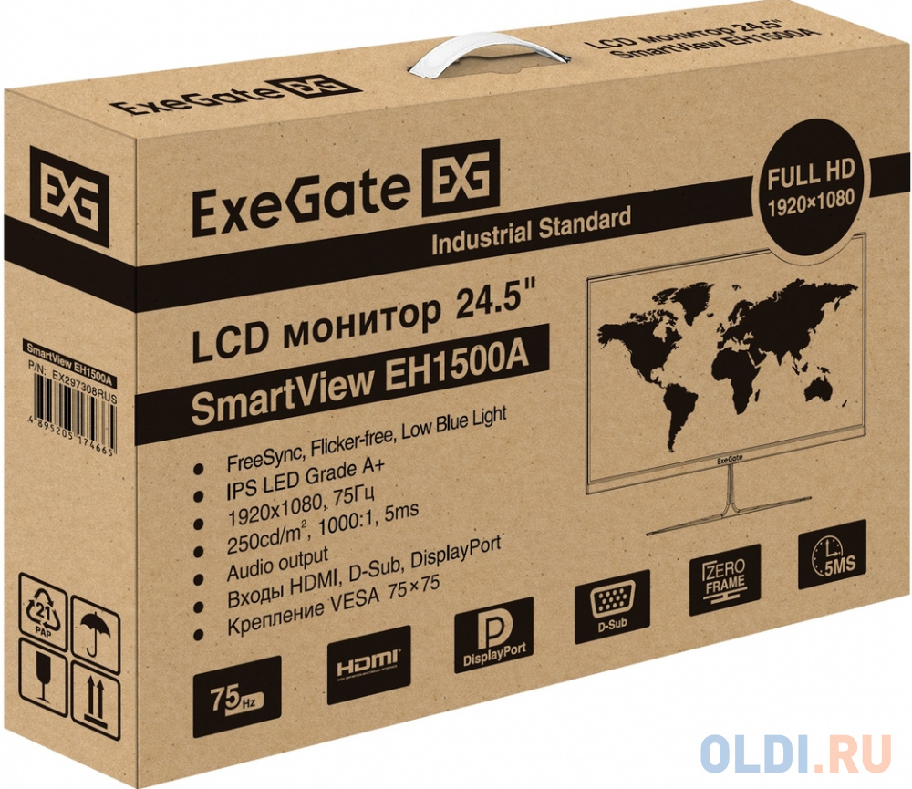 Финальное фото монитора ExeGate SmartView EH1500A