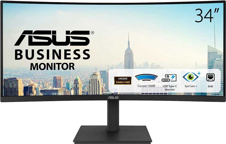 Обзор ASUS VA34VCPSN: ультраширокий монитор с изогнутым экраном для продуктивной работы и развлечений