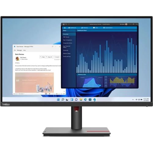 Порты подключения Lenovo ThinkVision T27p-30