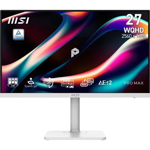 Обзор MSI Modern MD272QXW (9S6-3PF54H-021): деловой монитор с IPS-панелью 2560×1440, 144 Гц, KVM и USB-C 65 Вт в элегантном белом корпусе